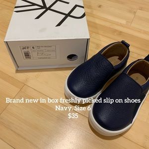 BNWB freshly picked navy slip on shoes. Size 6